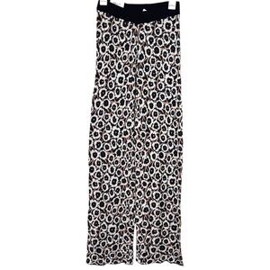 Diane Von Furstenberg x Target Animal Print Knit Wide Leg Spring Pants XS NWT